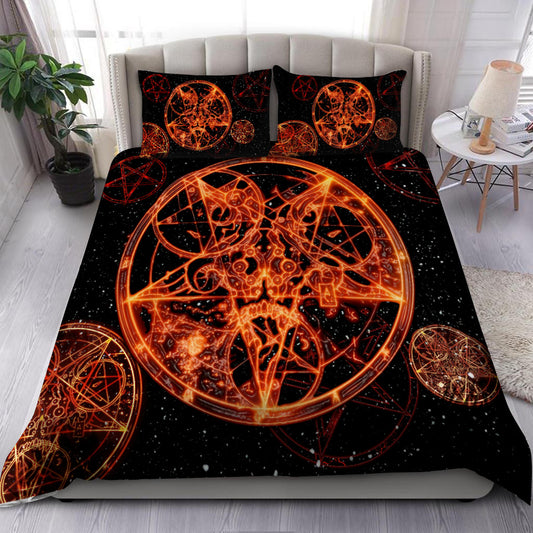 Satanic On Fire Bedding Set JJW20102002ST