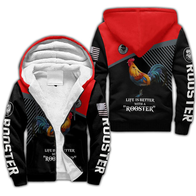 Like A Rooster All Over Printed Unisex Deluxe Hoodie ML