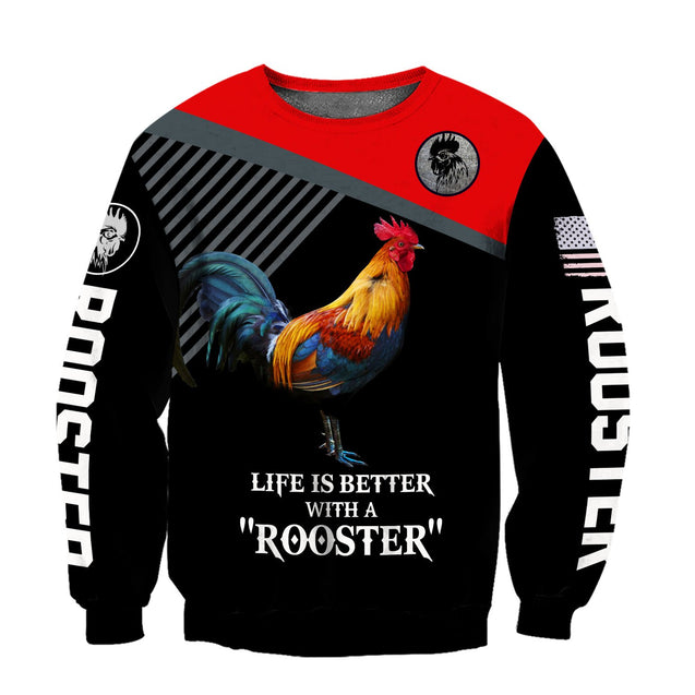 Like A Rooster All Over Printed Unisex Deluxe Hoodie ML