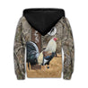 King Rooster All Over Printed Unisex Deluxe Hoodie ML