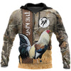King Rooster All Over Printed Unisex Deluxe Hoodie ML