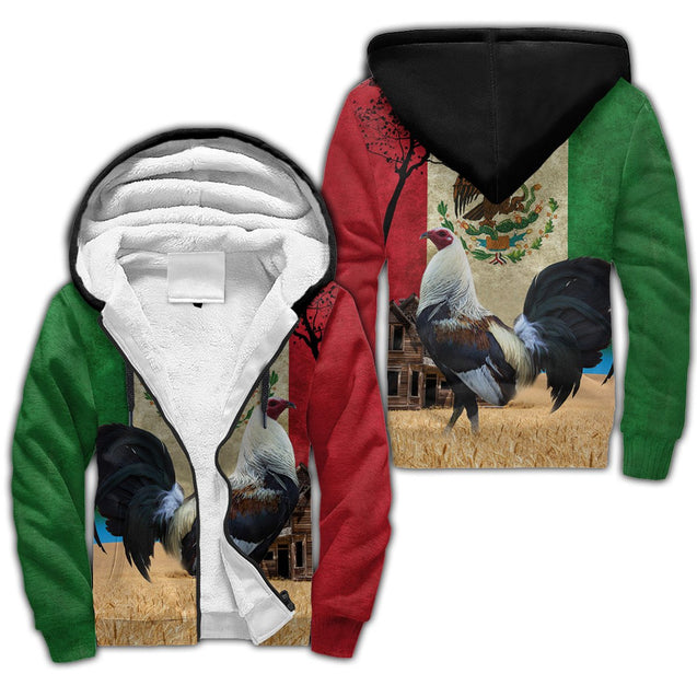 Mexican Rooster All Over Printed Unisex Deluxe Hoodie ML