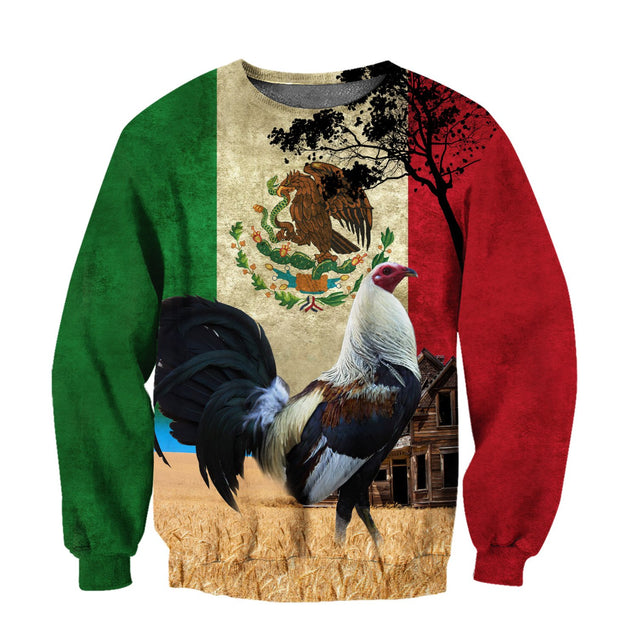 Mexican Rooster All Over Printed Unisex Deluxe Hoodie ML