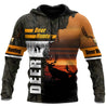 Deer Hunting Camo Over Printed Unisex Deluxe Hoodie ML