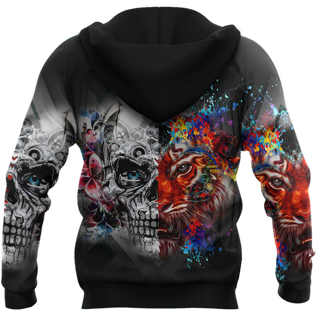 Tiger And Skull Art Shirts For Men and Women JJW22102007ST