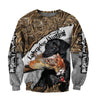 Duck Hunting Camo Over Printed Unisex Deluxe Hoodie ML