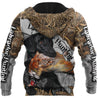 Duck Hunting Camo Over Printed Unisex Deluxe Hoodie ML