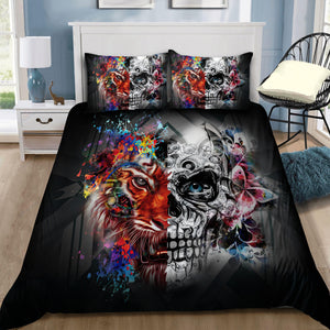 Tiger And Skull Art Bedding Set JJW22102007ST