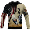 King Rooster American Flag All Over Printed Unisex Deluxe Hoodie ML