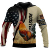 King Rooster American Flag All Over Printed Unisex Deluxe Hoodie ML