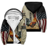 King Rooster American Flag All Over Printed Unisex Deluxe Hoodie ML