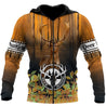 Deer Hunting 3D Over Printed Unisex Deluxe Hoodie ML