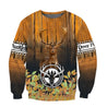 Deer Hunting 3D Over Printed Unisex Deluxe Hoodie ML