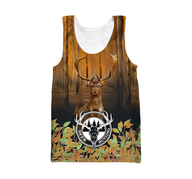 Deer Hunting 3D Over Printed Unisex Deluxe Hoodie ML