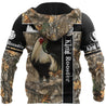 King Rooster Camo  3D Over Printed Unisex Deluxe Hoodie ML