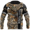 Deer Hunting Camo X 3D Over Printed Unisex Deluxe Hoodie ML