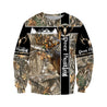 Deer Hunting Camo X 3D Over Printed Unisex Deluxe Hoodie ML