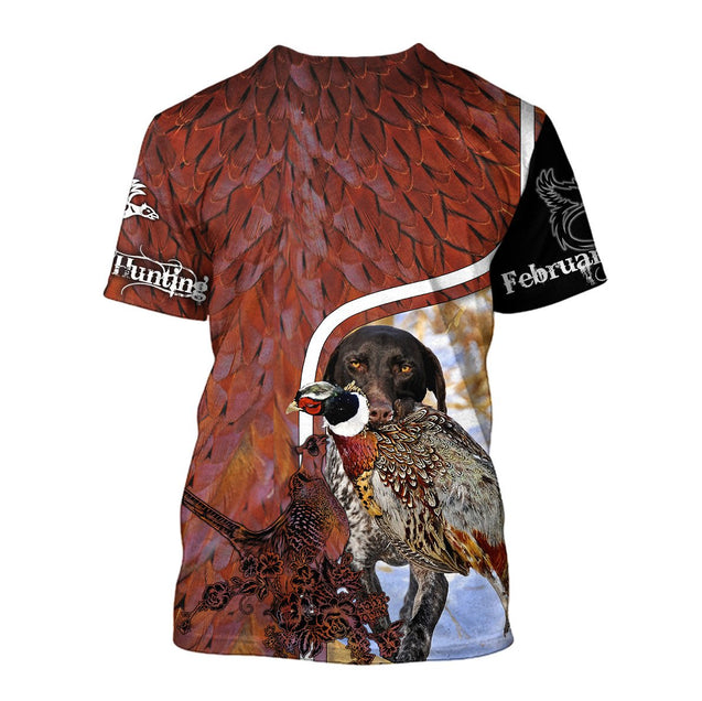 Pheasant Hunting Camo 3D Over Printed Unisex Deluxe Hoodie ML