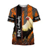 Premium January Rooster  3D Over Printed Unisex Shirts ML