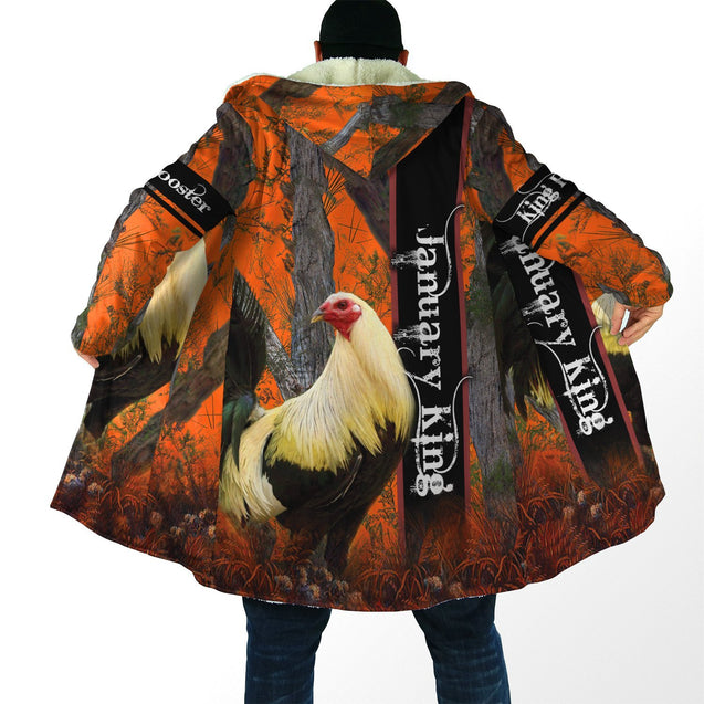 Premium January Rooster  3D Over Printed Unisex Shirts ML