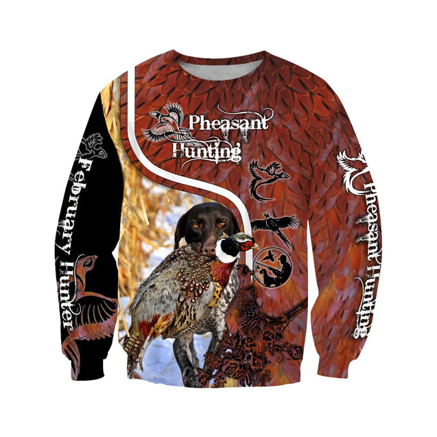 Premium Pheasant Hunting February Hunter Camo 3D Over Printed Unisex Shirts ML