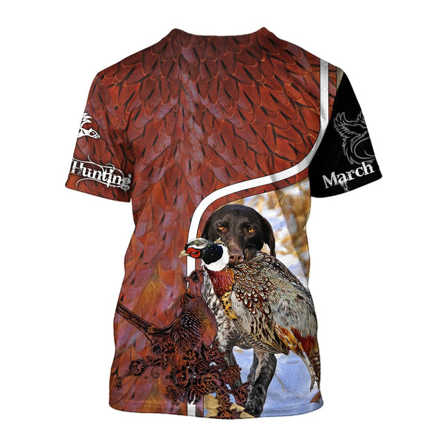 Premium Pheasant Hunting March Hunter Camo 3D Over Printed Unisex Shirts ML