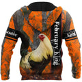 Premium February Rooster  3D Over Printed Unisex Shirts ML