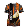 Premium March Rooster  3D Over Printed Unisex Shirts ML