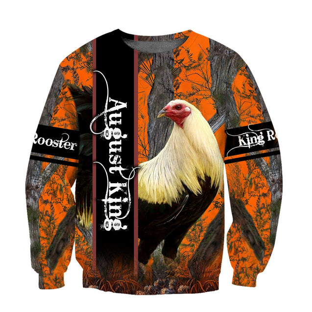 Premium August Rooster  3D Over Printed Unisex Shirts ML