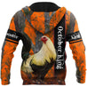 Premium October Rooster  3D Over Printed Unisex Shirts ML