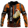 Premium November Rooster  3D Over Printed Unisex Shirts ML