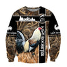 King Rooster Camo 3D Over Printed Unisex Deluxe Hoodie ML