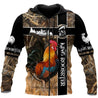 King Rooster Camo 3D Over Printed Unisex Deluxe Hoodie ML