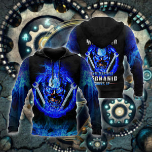 Mechanic Skull All Over Printed Hoodie For Men and Women VP27102001