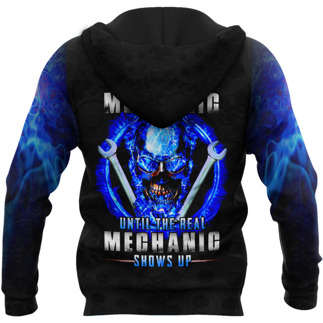 Mechanic Skull All Over Printed Hoodie For Men and Women VP27102001