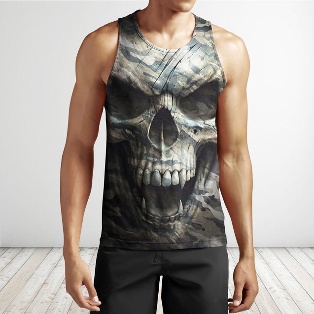 Crazy Camo Skull Shirts For Men and Women VP2810002