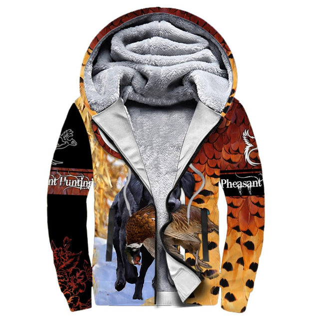 Pheasant Hunting Camo 3D Over Printed Unisex Deluxe Hoodie ML