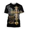 Rooster Rise And Shine And Give God The Glory 3D Over Printed Unisex Deluxe Hoodie ML