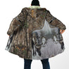 Moose Hunting Camo 3D Over Printed Unisex Deluxe Hoodie ML