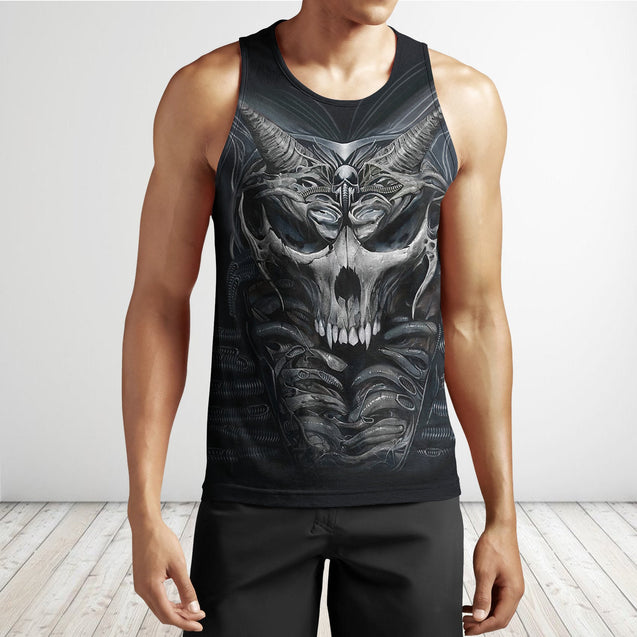 Demon skull armour 3D All Over Printed Shirts and short for Men and Women PL