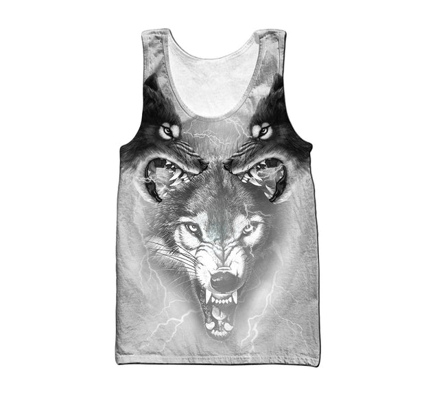 Wolf Tattoo 3D All Over Printed Hoodie For Men and Women DA31102008