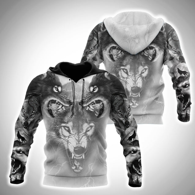 Wolf Tattoo 3D All Over Printed Hoodie For Men and Women DA31102008