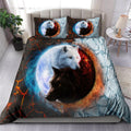 Yin Yang Ice And Fire Wolf Art Bedding Set HVT02112001