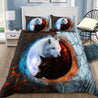 Yin Yang Ice And Fire Wolf Art Bedding Set HVT02112001