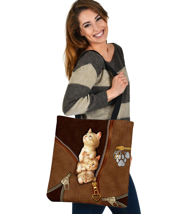 Cat Lover 3D Printed Canvas Tote Bag JJW05112001