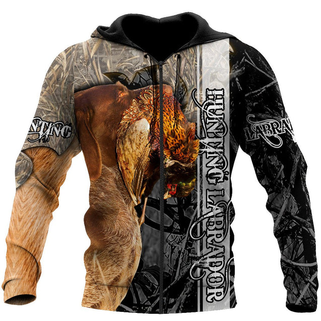 Labrador Hunting 3D Over Printed Unisex Deluxe Hoodie ML