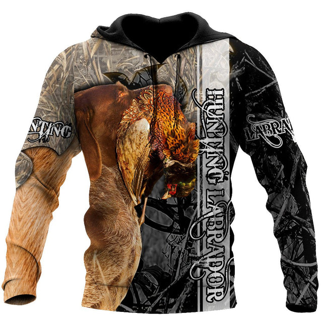 Labrador Hunting 3D Over Printed Unisex Deluxe Hoodie ML