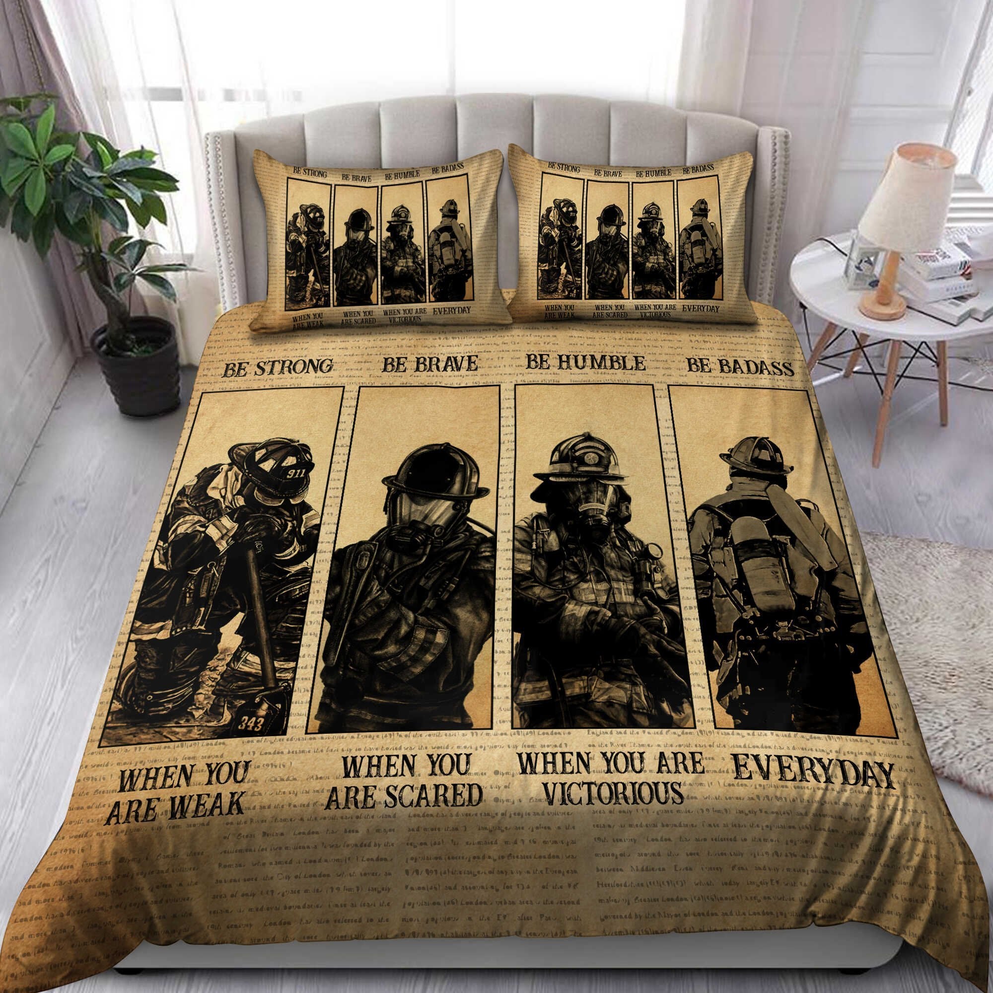 We Are Firefighters Bedding Set AM112026