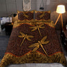 3D Leather Art Of Dragonfly Bedding Set MH09112003