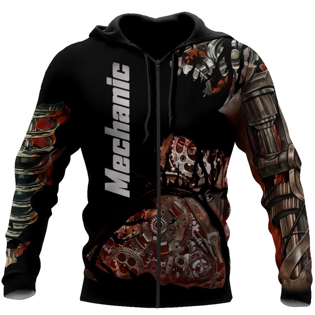 Mechanic All Over Printed Hoodie For Men and Women HHT11112001CL-NDD